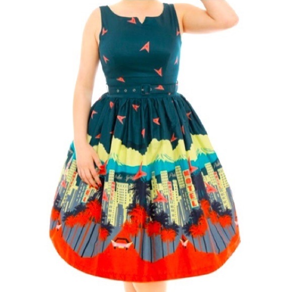 Lindy Bop Palm Springs Swing Dress - Picture 4 of 5